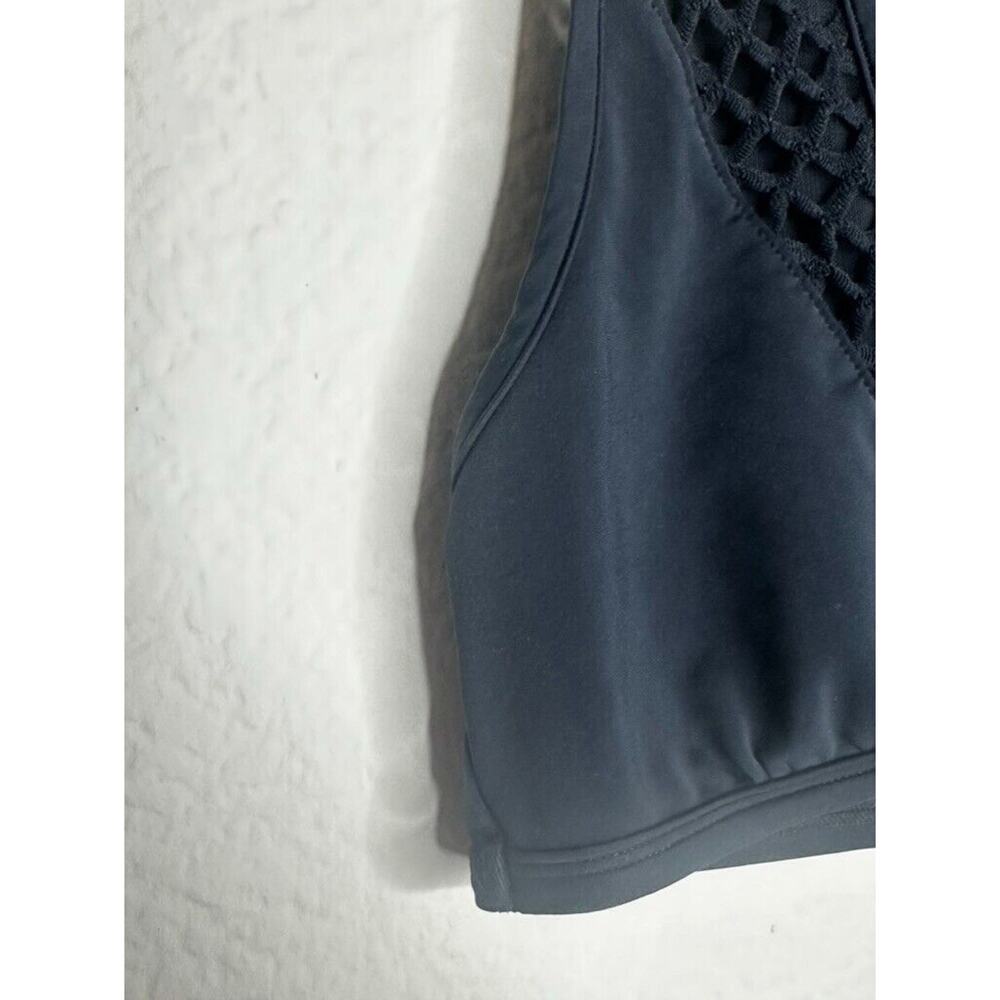 Beth Richards Bra Swim Top Black Keyhole Size Petite V Neck 3XS Athleisure - Picture 8 of 11